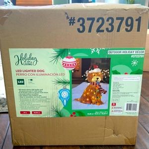 Updated 11/13/25 BRAND NEW! Holiday Living 27” Christmas LED GoldenDoodle-